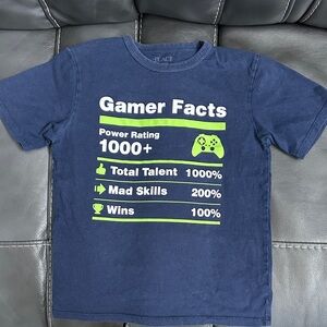 The Children's Place Navy Gamer Facts Tee